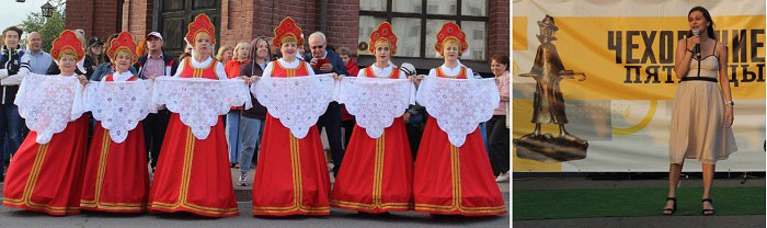 танцевальный коллектив на сцене чеховских пятниц